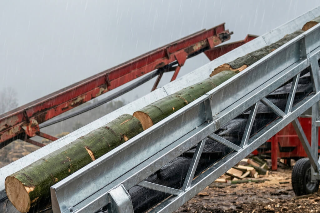 Nastro Trasportatore in Legna Zincato a Caldo Nastro Trasportatore in Legna Zincato a Caldo