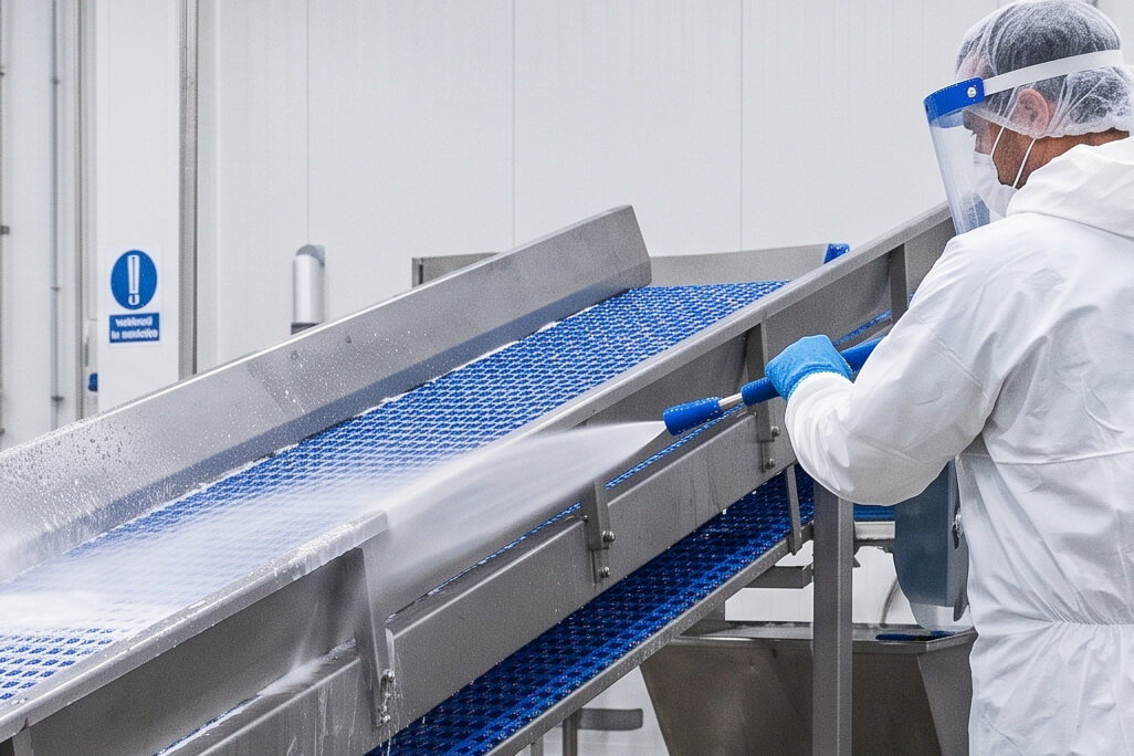 Design e Materiali Corretti per Igiene di un Nastro Trasportatore per Alimenti
